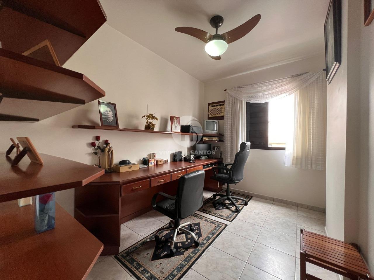 Apartamento com 3 quartos na quadra da praia no Boqueirão em Santos em Boqueirão, Santos — foto 8