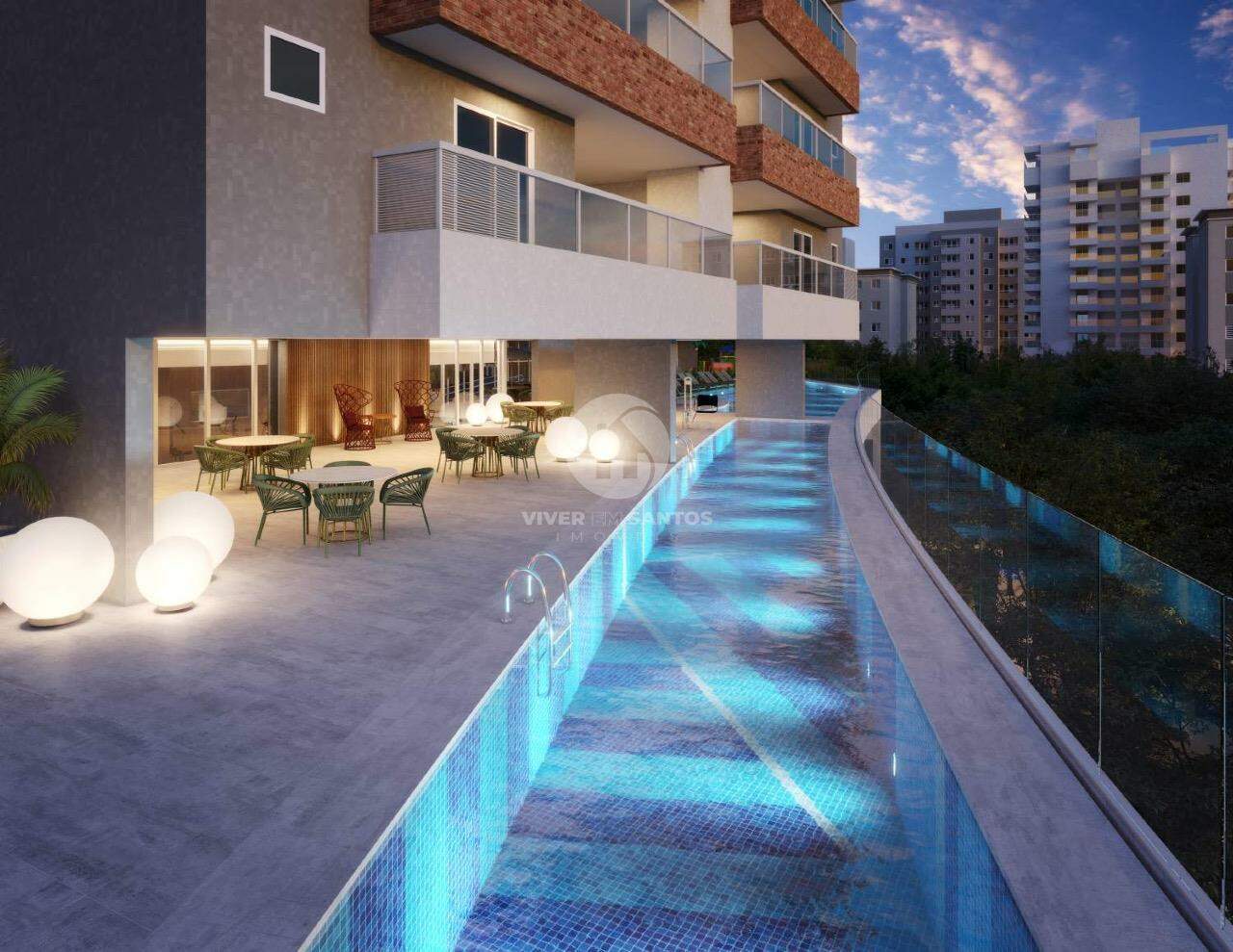 Apartamento com 2 dormitórios "Edifício Panorama" com 72m² - Encruzilhada - Santos/SP em Encruzilhada, Santos — foto 3