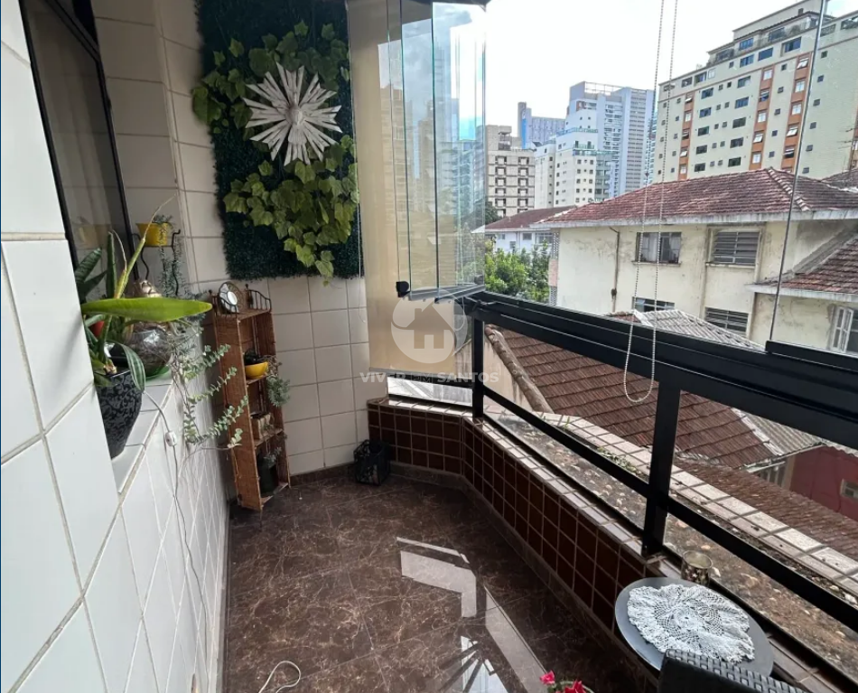 Apartamento com 3 Quartos com vista livre no Gonzaga em Santos em Gonzaga, Santos — foto 3