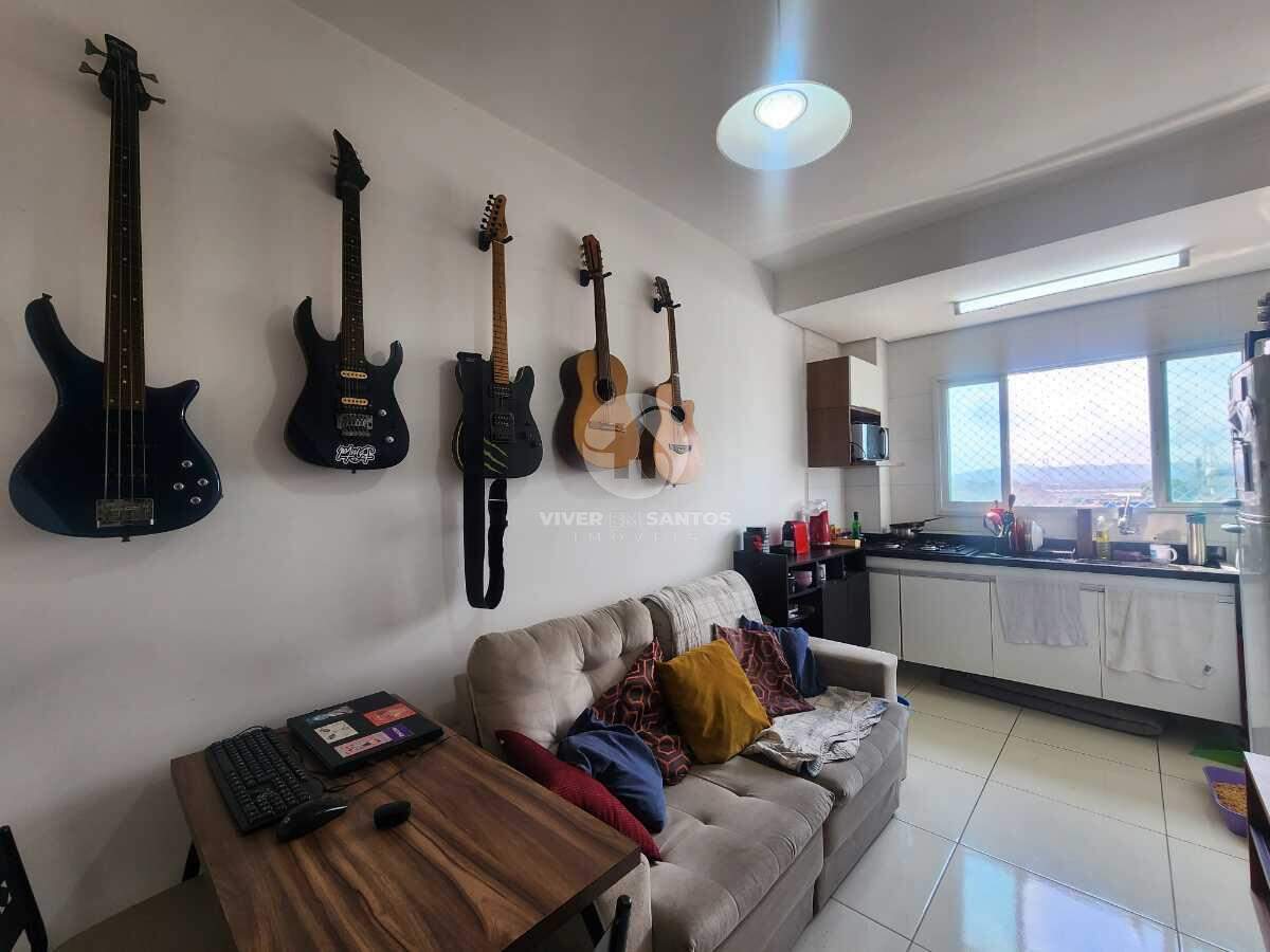 Apartamento de 1 dormitório com lazer em Macuco, Santos — foto 2