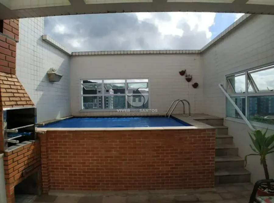 Cobertura duplex com 3 quartos e piscina no Marapé em Marapé, Santos — foto 3