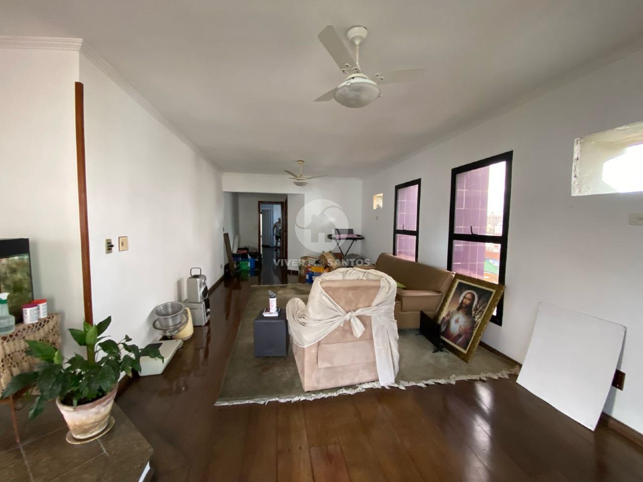 Apartamento com 4 suítes e três vagas demarcadas a três quadras da praia no Boqueirão em Boqueirão, Santos — foto 2