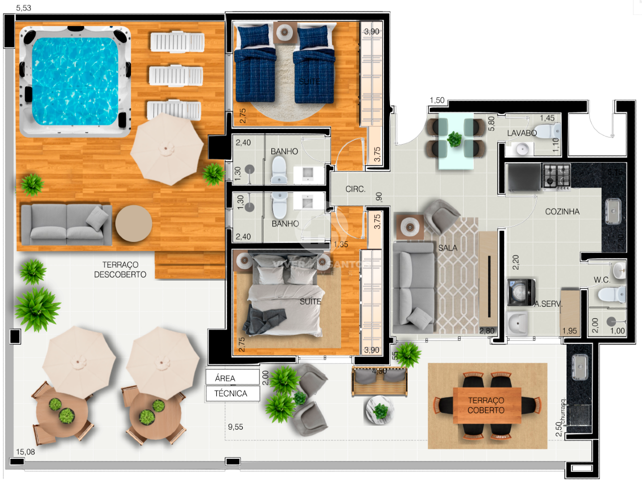 Residencial Bali Santos – Viva o equilíbrio entre sofisticação e bem-estar em Embaré, Santos — foto 10