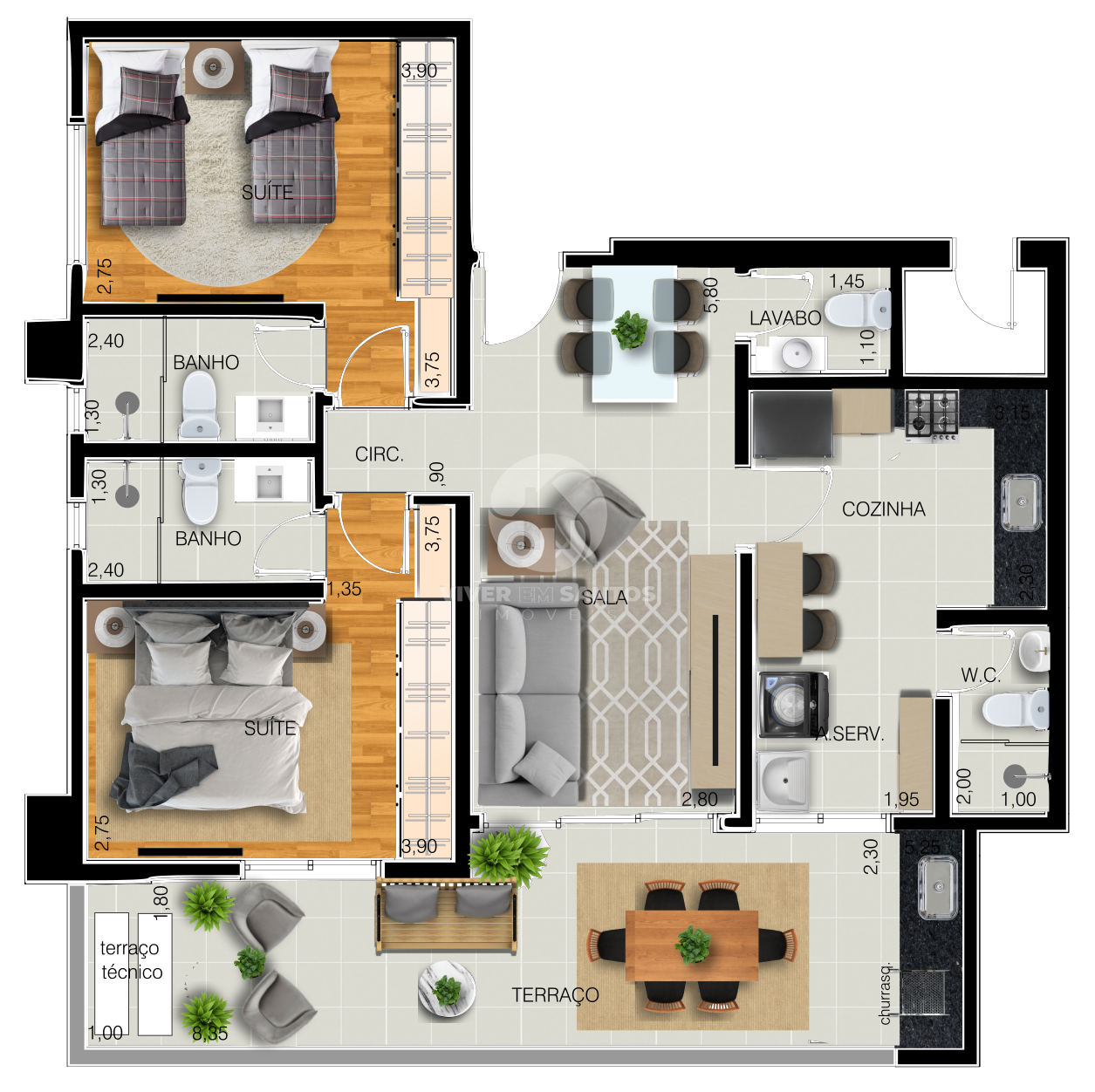 Residencial Bali Santos – Viva o equilíbrio entre sofisticação e bem-estar em Embaré, Santos — foto 14