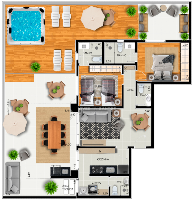 Residencial Bali Santos – Viva o equilíbrio entre sofisticação e bem-estar em Embaré, Santos — foto 9