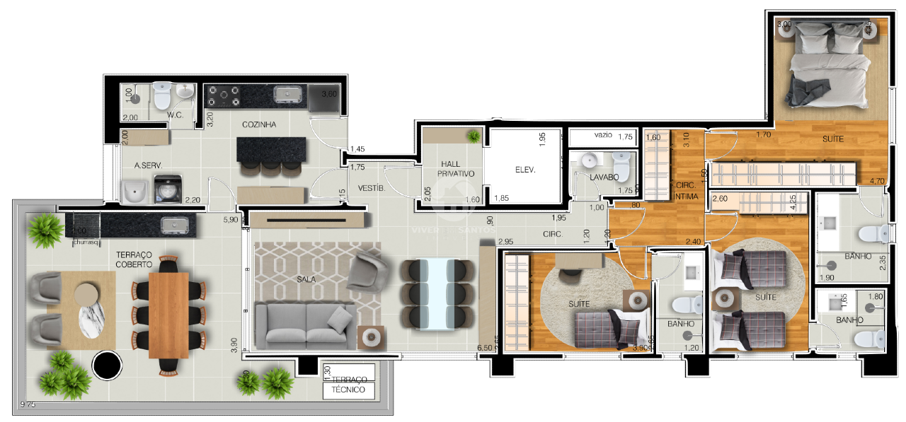 Residencial Bali Santos – Viva o equilíbrio entre sofisticação e bem-estar em Embaré, Santos — foto 12