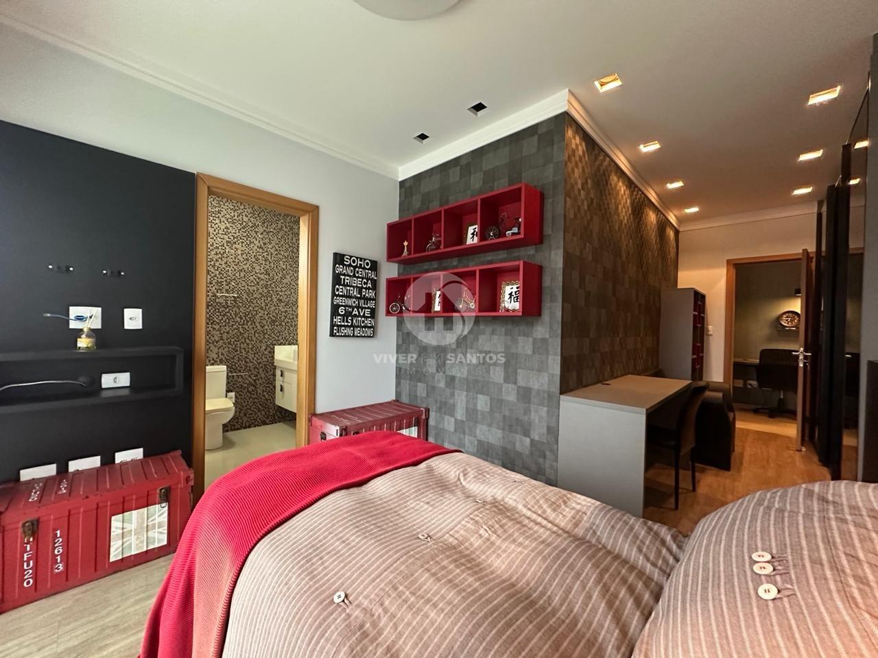 Apartamento à venda, 4 quartos, 4 suítes, 3 vagas, Embaré - Santos/SP em Embaré, Santos — foto 15
