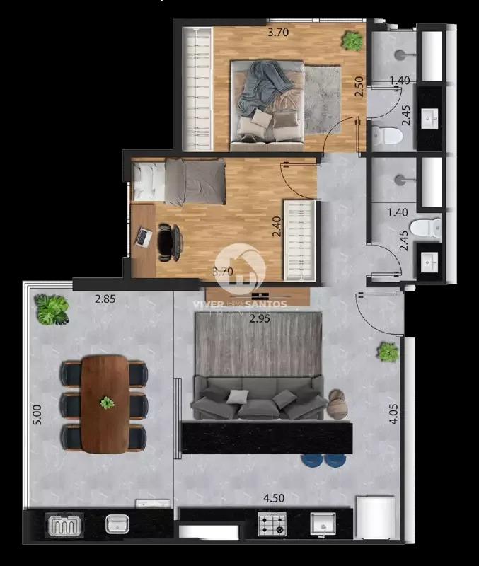 RESIDENCIAL PUERTO ORQUIDÁRIO – VIVA O MELHOR DO JOSÉ MENINO em José Menino, Santos — foto 20