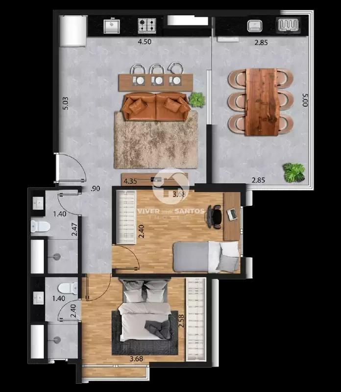 RESIDENCIAL PUERTO ORQUIDÁRIO – VIVA O MELHOR DO JOSÉ MENINO em José Menino, Santos — foto 18