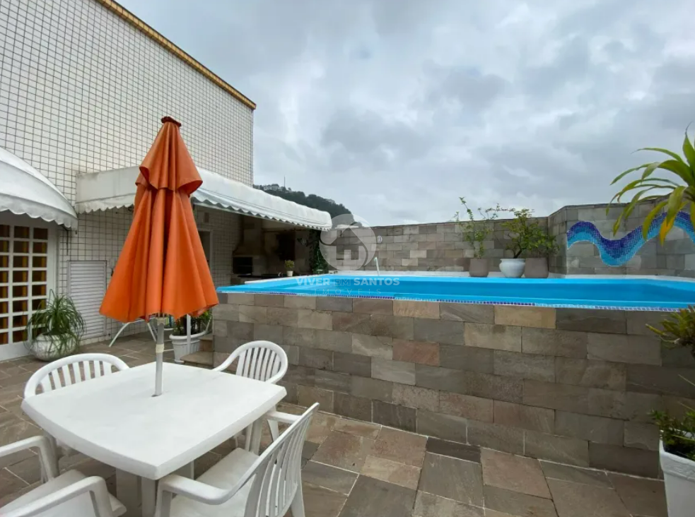 Cobertura duplex com 3 quartos e piscina no José Menino em Santos em José Menino, Santos — foto 2