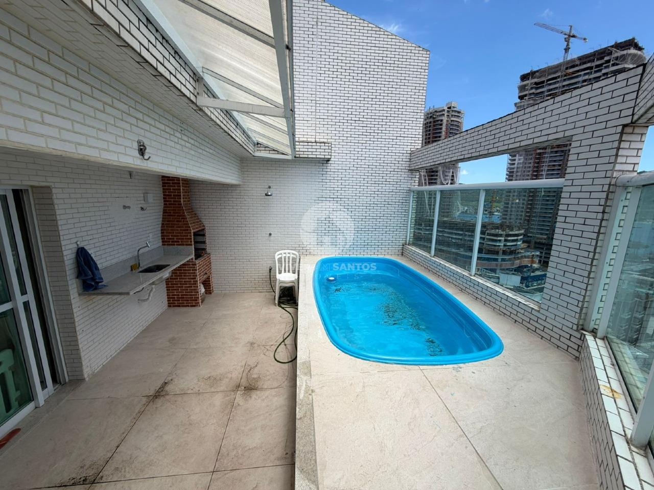 Cobertura 3 Suítes, Piscina Privativa, Churrasqueira e Vista Panorâmica Próxima à Praia – Santos/SP em Ponta da Praia, Santos — foto 29