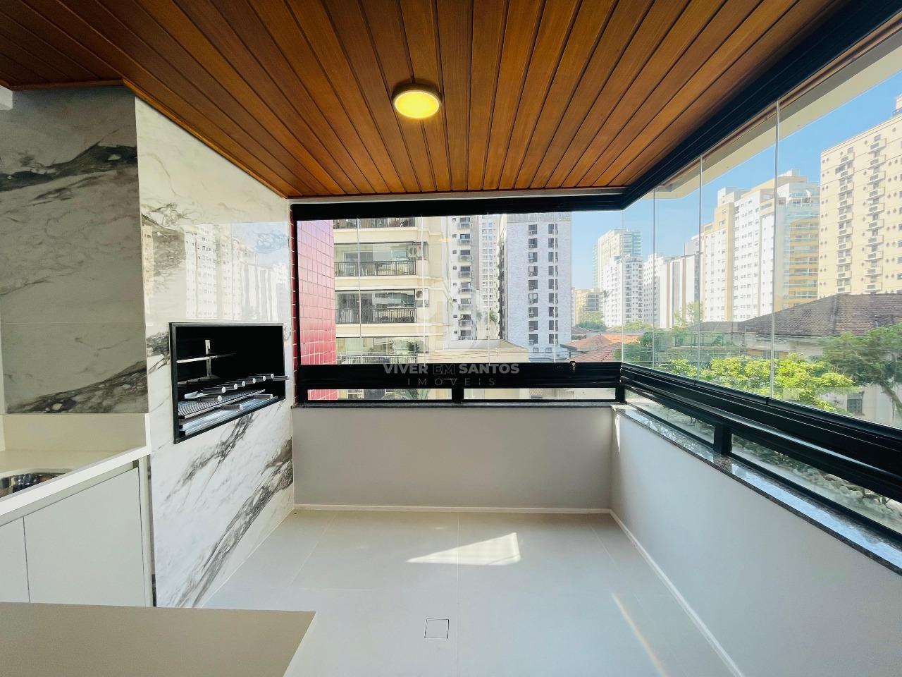 APARTAMETO ALTO PADRÃO/4 SUÍTES/3 CLOSET/4 VAGAS E DEPÓSITO em Boqueirão, Santos — foto 4