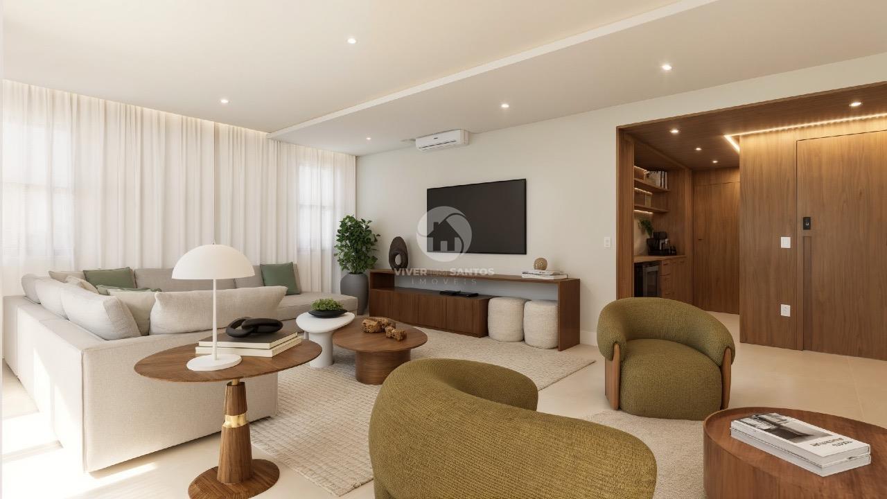 Apartamento com 3 suítes à venda, 220m² - Vila Rica - Santos/SP em Boqueirão, Santos — foto 6