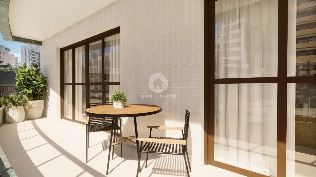 Apartamento com 3 suítes à venda, 220m² - Vila Rica - Santos/SP em Boqueirão, Santos — foto 2