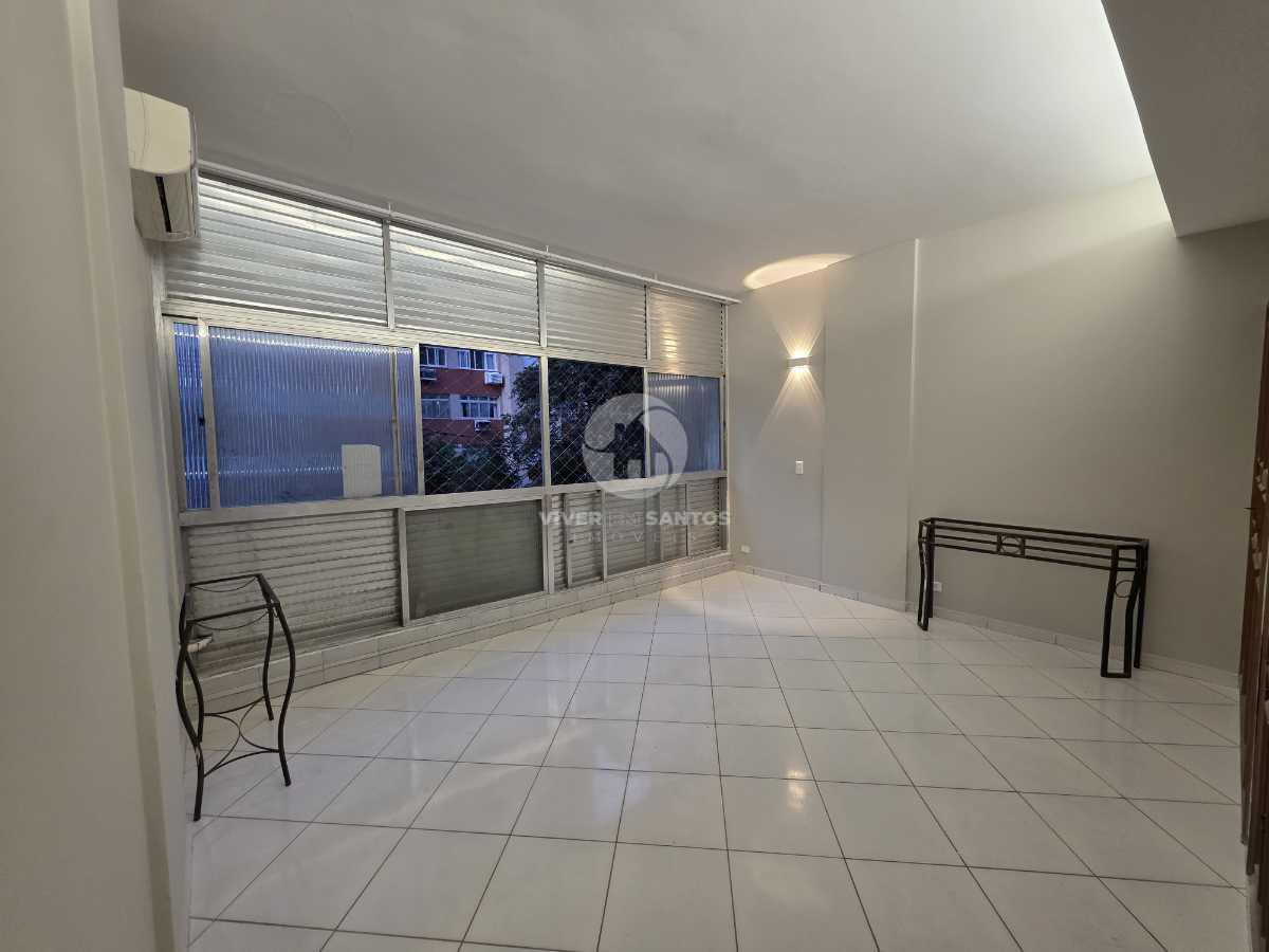 Sala Living Reformada a 1 Quadra da Praia em Boqueirão, Santos — foto 3