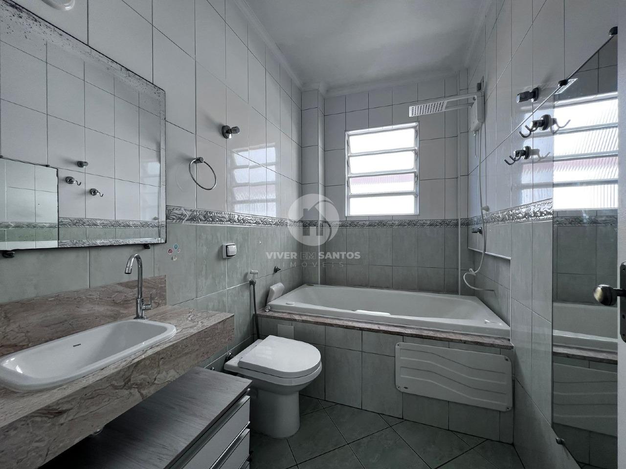 Apartamento com 3 quartos e 1 vaga escriturada no Gonzaga em Santos em Gonzaga, Santos — foto 10