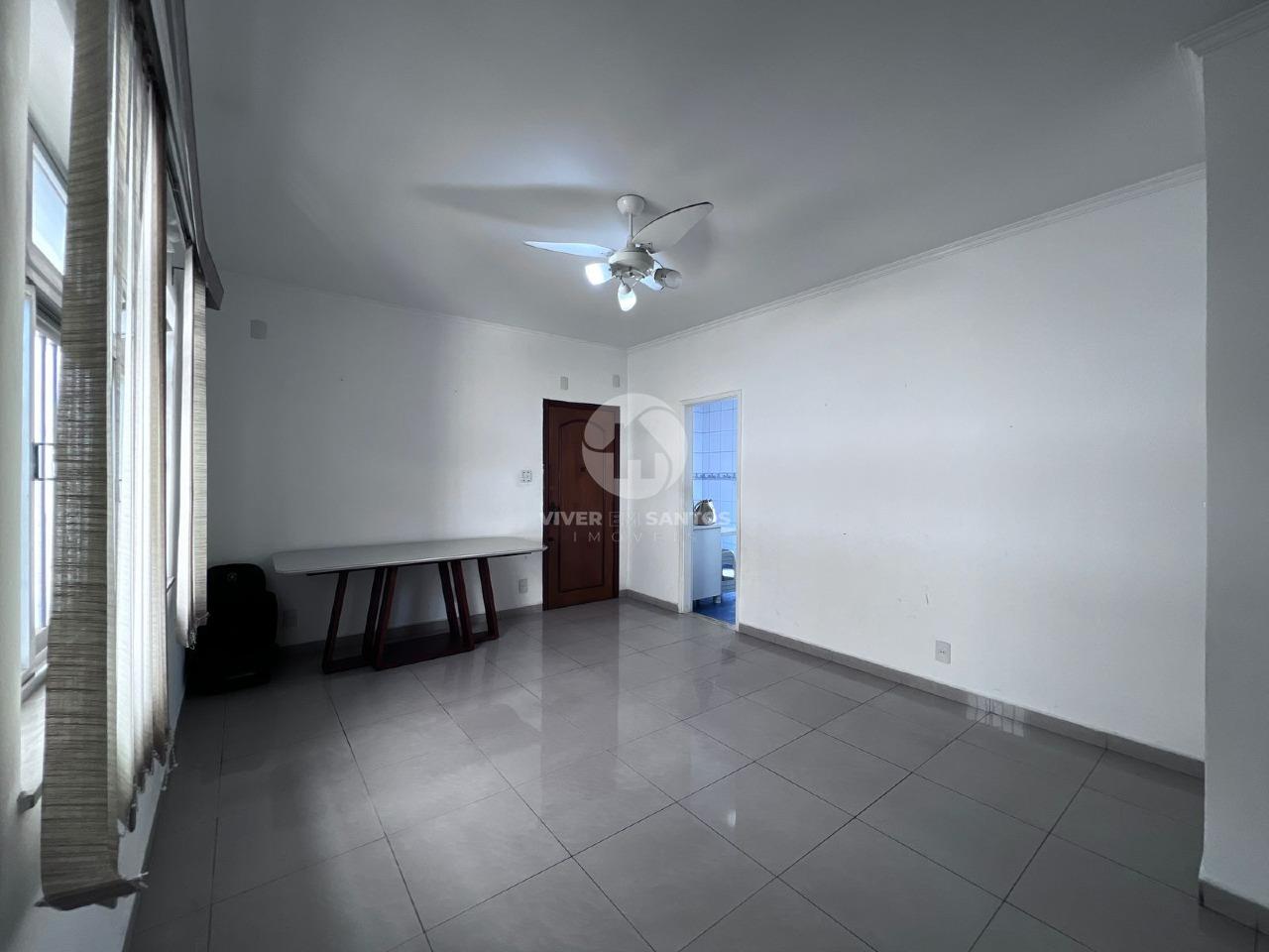 Apartamento com 3 quartos e 1 vaga escriturada no Gonzaga em Santos em Gonzaga, Santos — foto 2