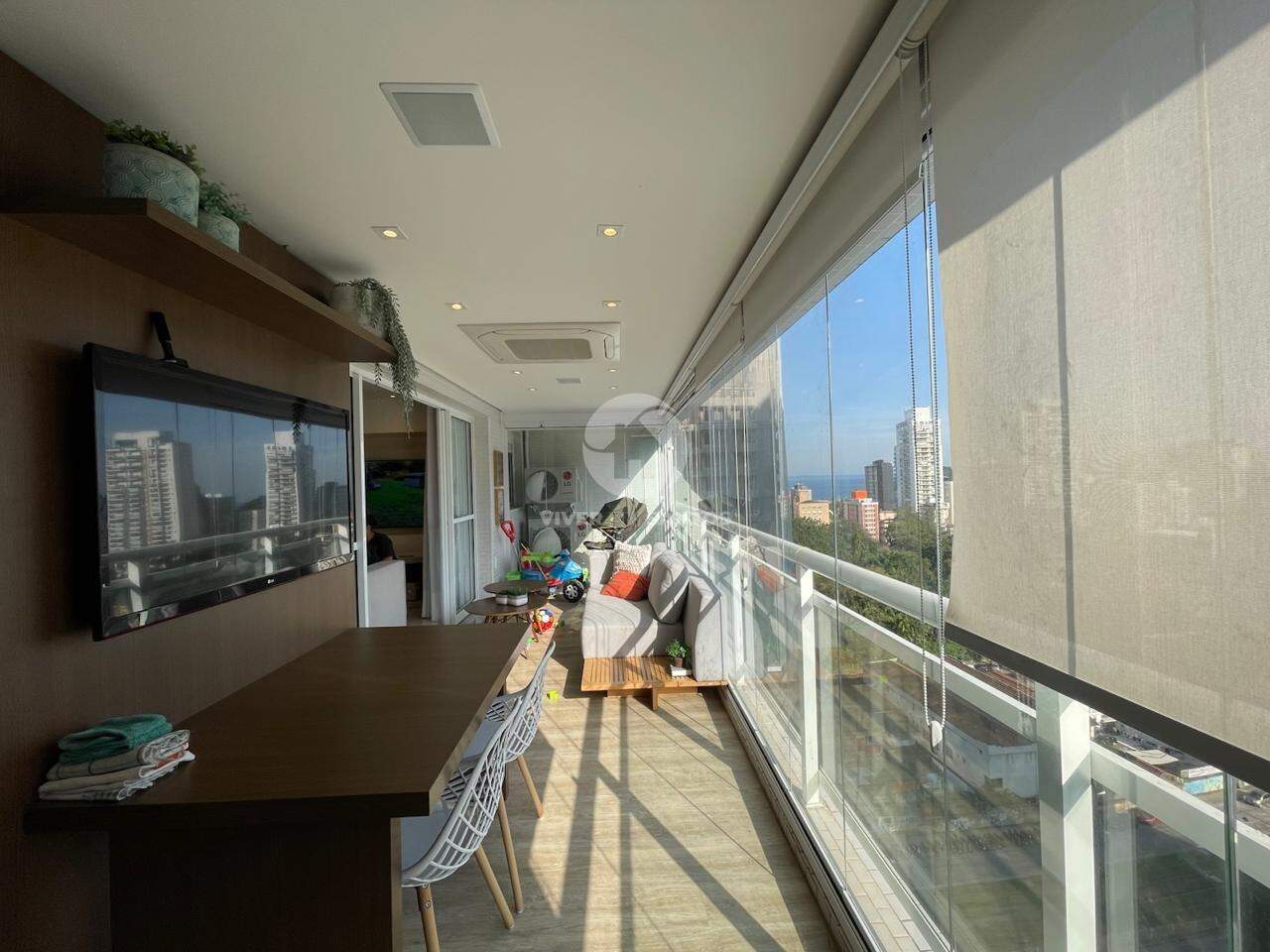 Lindo apartamento com 4 quartos e 2 vagas de garagem - PORTEIRA FECHADA em Marapé, Santos — foto 11