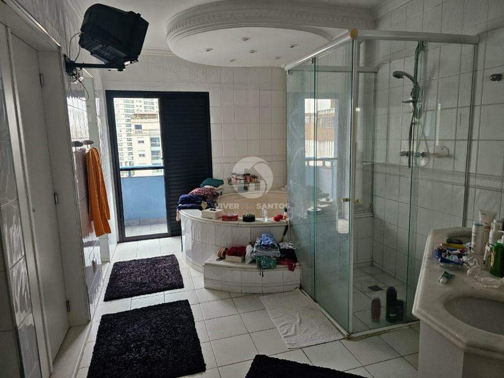 Cobertura Triplex 4 suítes, piscina privativa e vista mar na Ponta da Praia em Ponta da Praia, Santos — foto 15