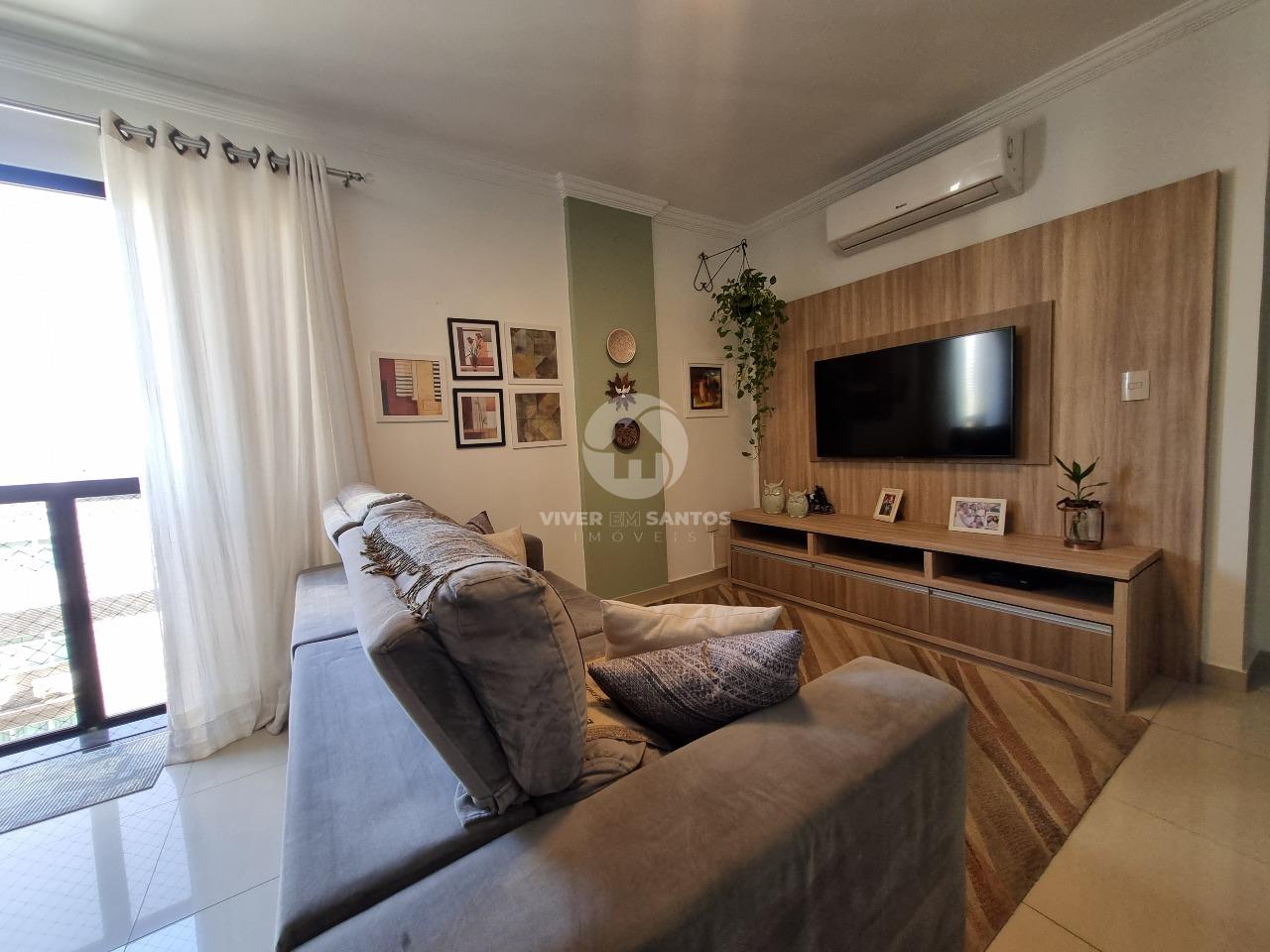 Lindo apartamento próximo à praia – 3 dormitórios, 2 suítes no Bairro Embaré em Embaré, Santos — foto 2