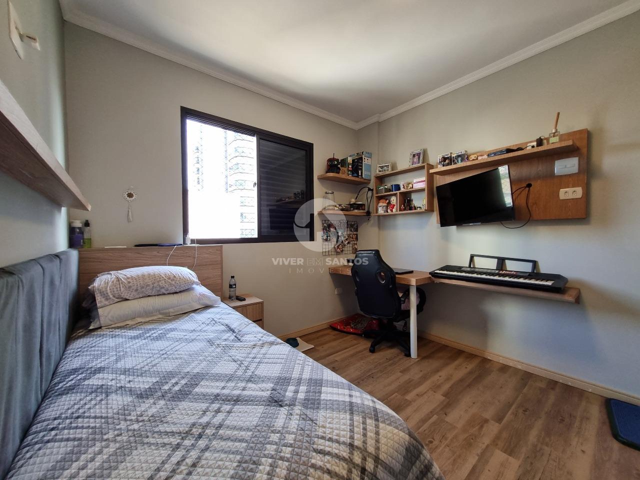 Lindo apartamento próximo à praia – 3 dormitórios, 2 suítes no Bairro Embaré em Embaré, Santos — foto 7