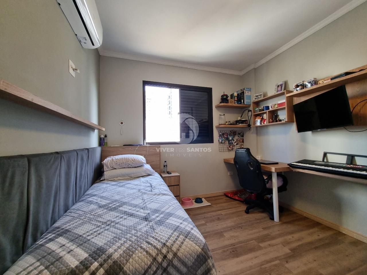 Lindo apartamento próximo à praia – 3 dormitórios, 2 suítes no Bairro Embaré em Embaré, Santos — foto 8