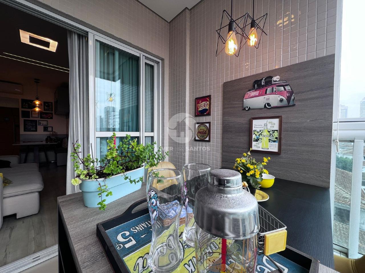 Apartamento com 2 suítes e varanda gourmet na Ponta da Praia em Ponta da Praia, Santos — foto 7