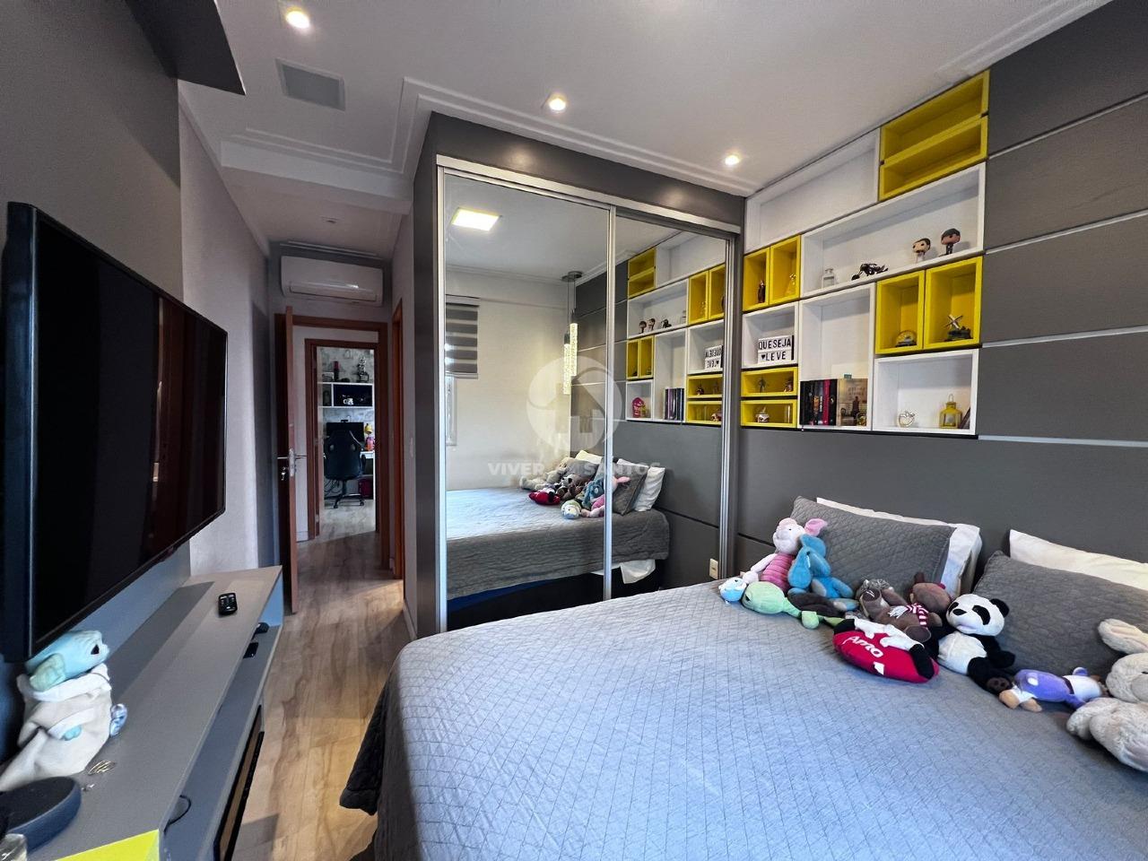 Apartamento com 2 suítes e varanda gourmet na Ponta da Praia em Ponta da Praia, Santos — foto 16
