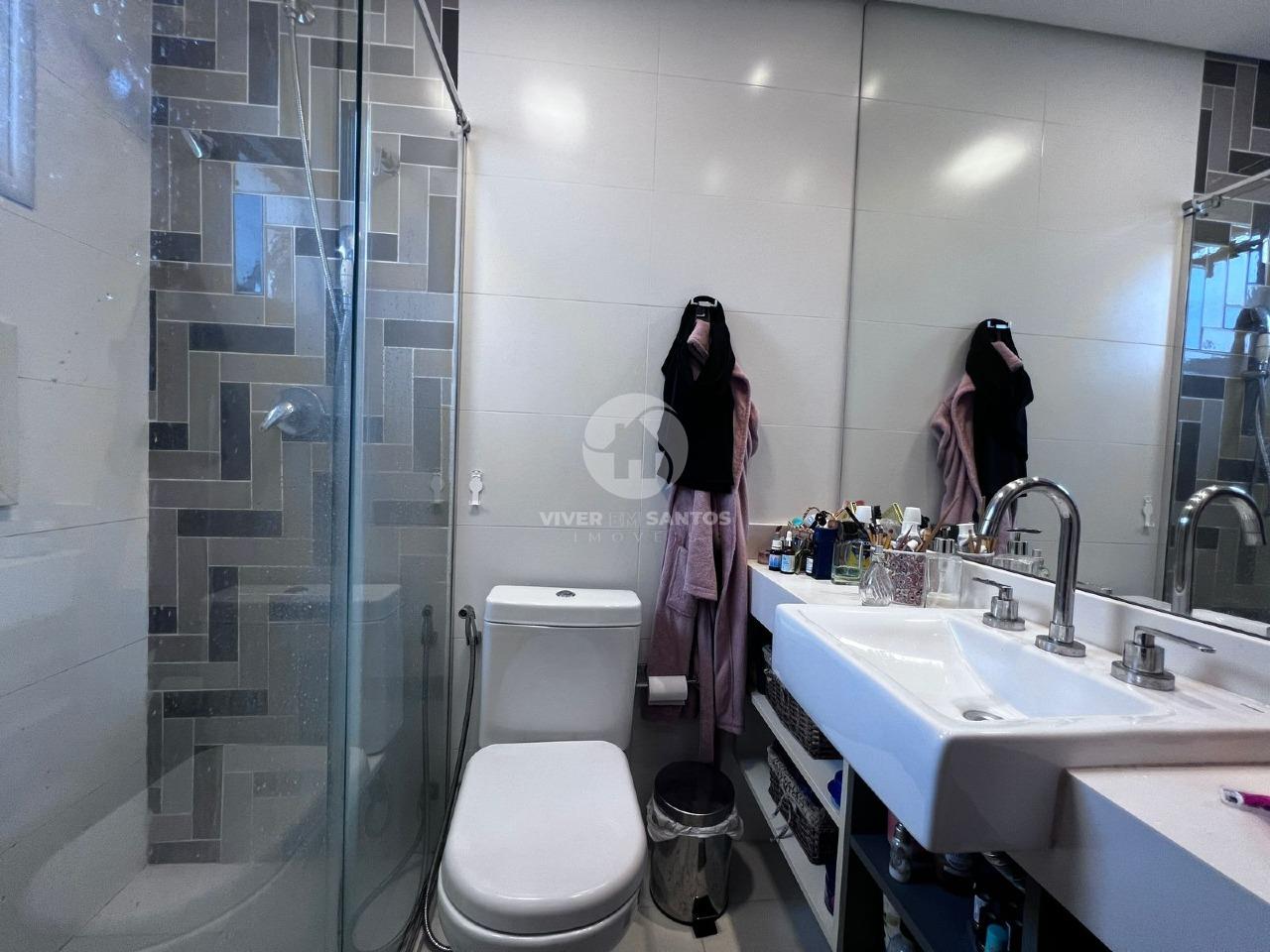 Apartamento com 2 suítes e varanda gourmet na Ponta da Praia em Ponta da Praia, Santos — foto 17