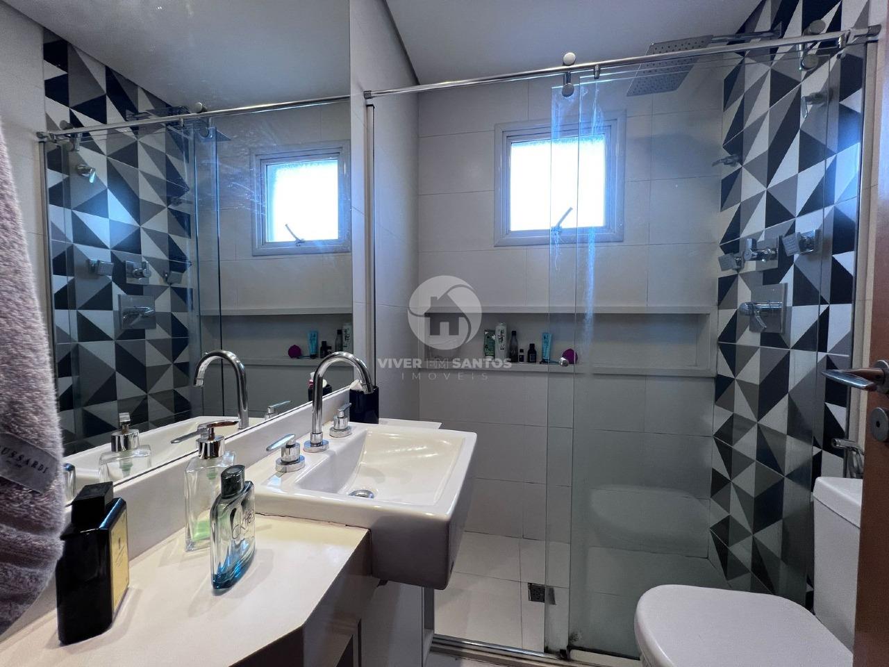 Apartamento com 2 suítes e varanda gourmet na Ponta da Praia em Ponta da Praia, Santos — foto 13