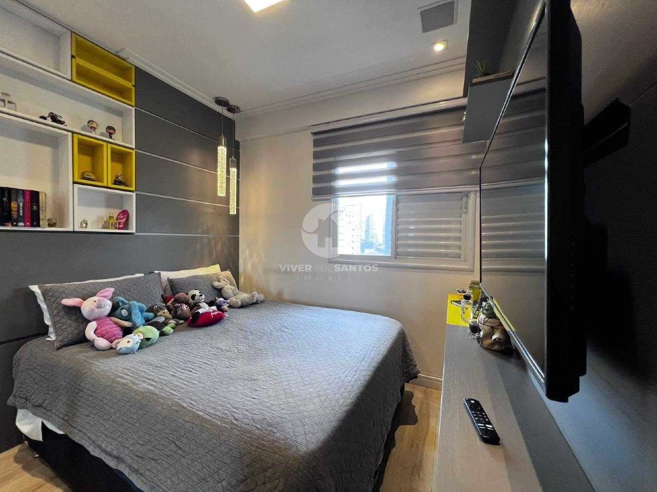 Apartamento com 2 suítes e varanda gourmet na Ponta da Praia em Ponta da Praia, Santos — foto 15