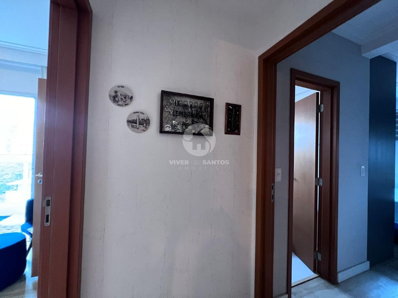 Apartamento com 2 suítes e varanda gourmet na Ponta da Praia em Ponta da Praia, Santos — foto 9