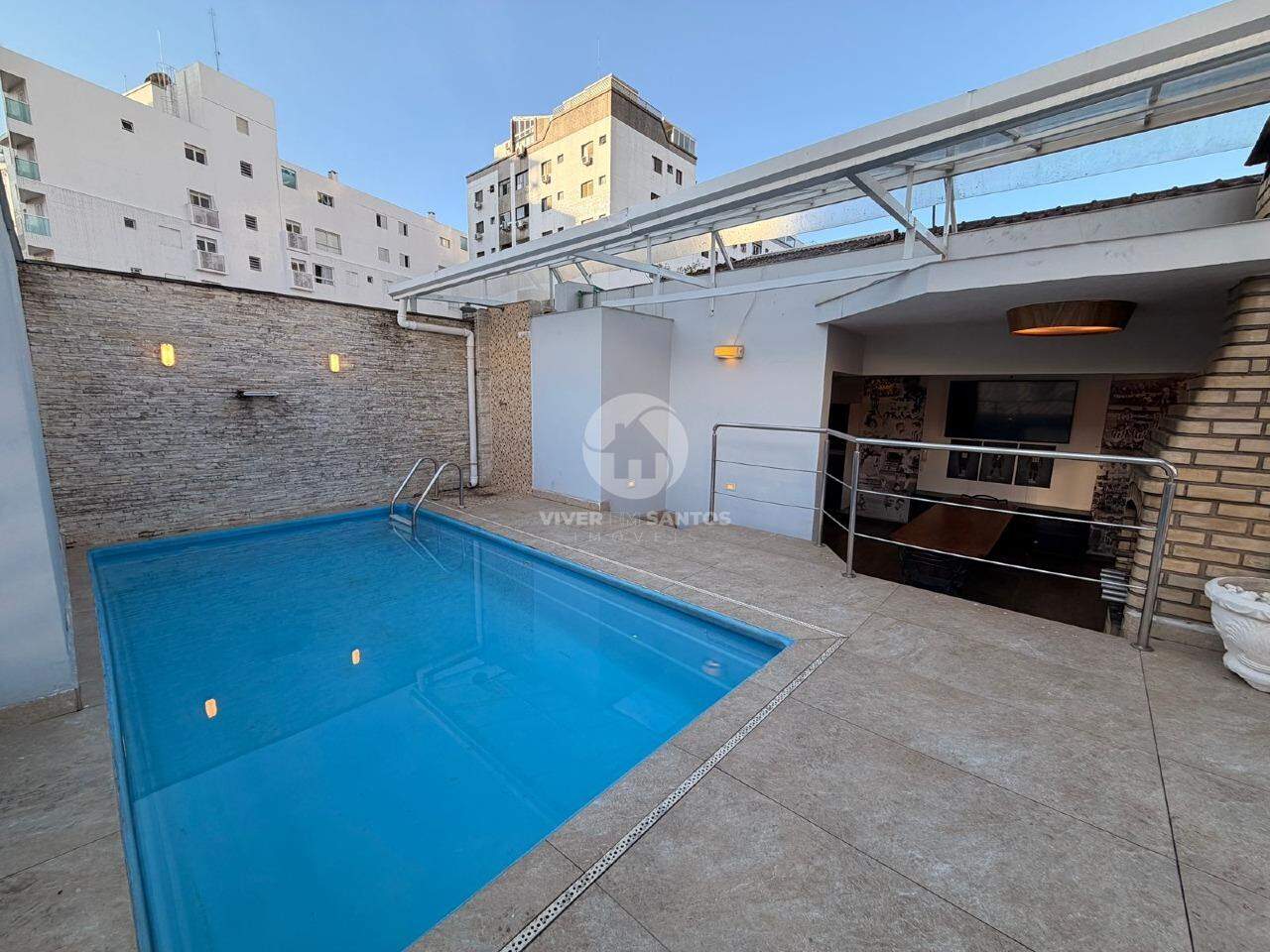 Triplex no Marapé com piscina com cascata e vaga para até 4 carros em Marapé, Santos — foto 24