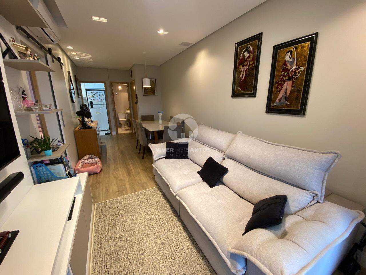 APARTAMENTO A VENDA NO CAMPO GRANDE, 02 DORMITÓRIOS, SACADA E LAZER COMPLETO em Campo Grande, Santos — foto 3
