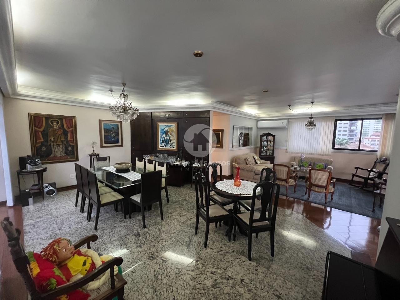 Apartamento a venda com 4 dormitórios e 3 vagas demarcadas no Embaré - Santos em Boqueirão, Santos — foto 3