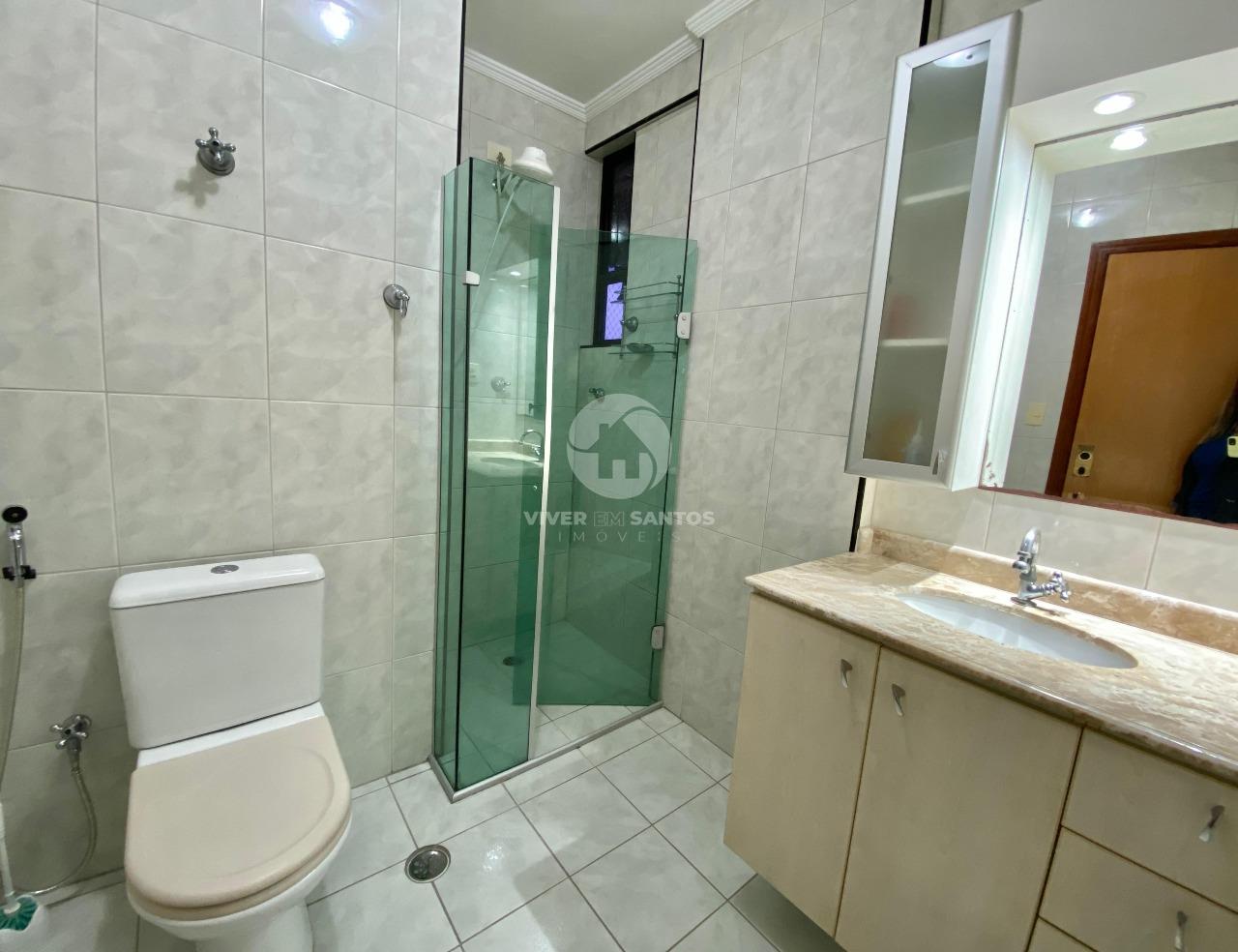 Apartamento 3 quartos, dependência, duas vagas demarcadas e lazer no Embaré em Embaré, Santos — foto 10
