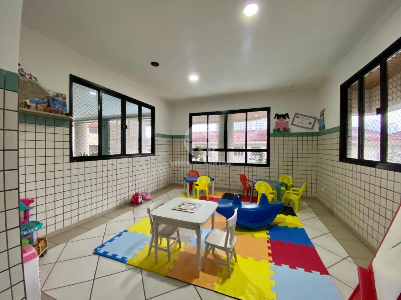 Apartamento 3 quartos, dependência, duas vagas demarcadas e lazer no Embaré em Embaré, Santos — foto 19