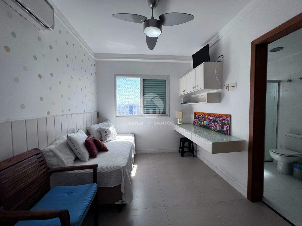 Apartamento Alto Padrão 3 suítes- Lazer e Vista Mar em Boqueirão, Santos — foto 23