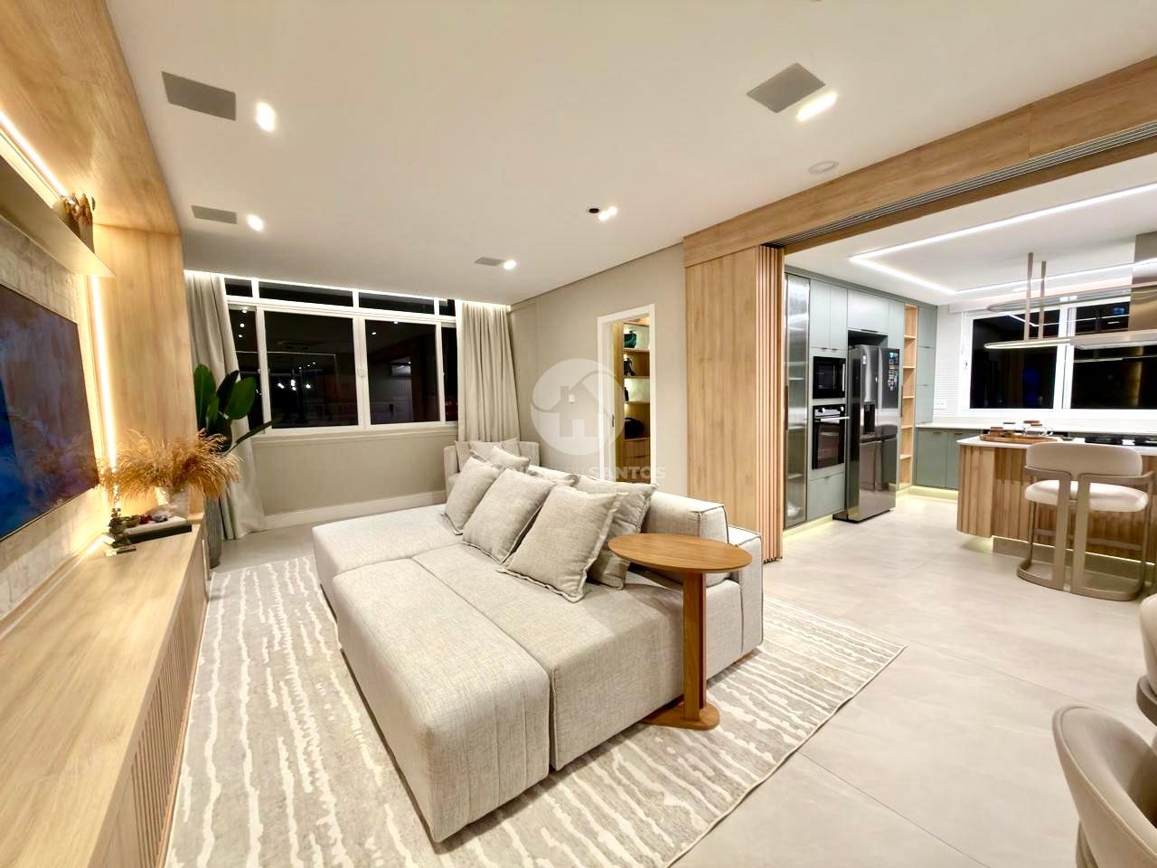 Apartamento Retrofitado e Mobiliado 159 m², 3 Dormitórios, Elevador Privativo, Vista para o Mar e 2 Vagas – Santos/SP em Gonzaga, Santos — foto 11