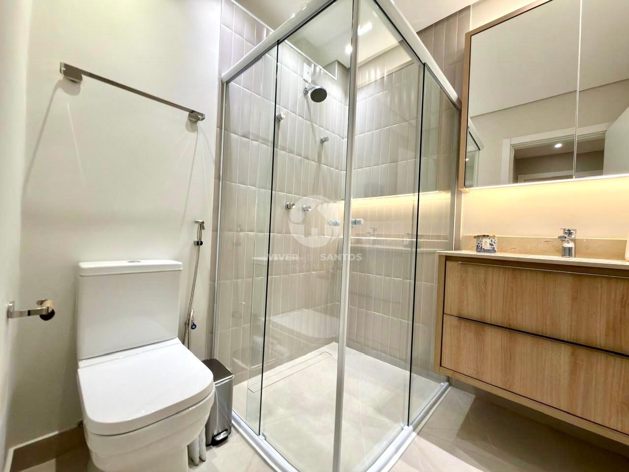 Apartamento Retrofitado e Mobiliado 159 m², 3 Dormitórios, Elevador Privativo, Vista para o Mar e 2 Vagas – Santos/SP em Gonzaga, Santos — foto 26