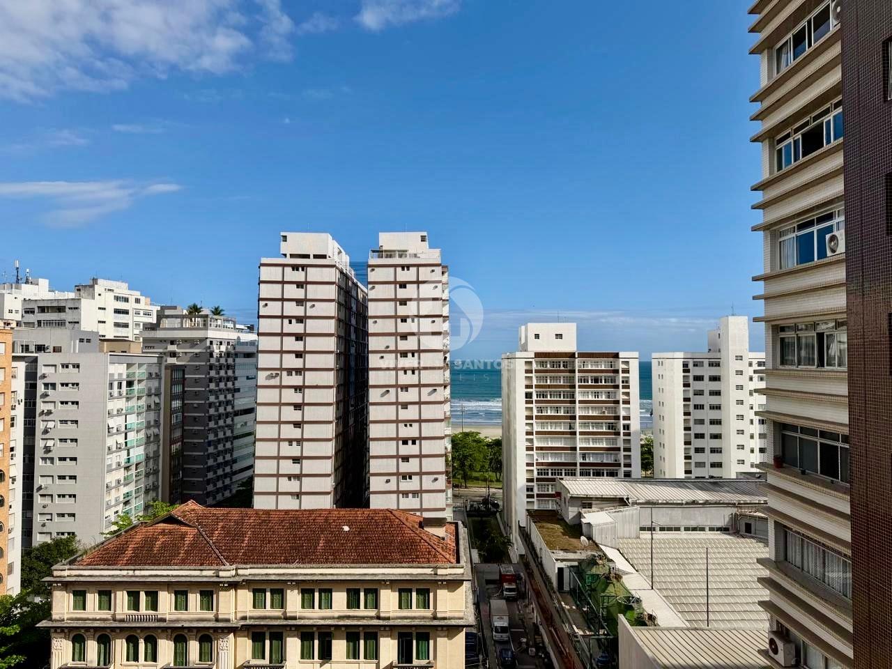 Apartamento Retrofitado e Mobiliado 159 m², 3 Dormitórios, Elevador Privativo, Vista para o Mar e 2 Vagas – Santos/SP em Gonzaga, Santos — foto 12