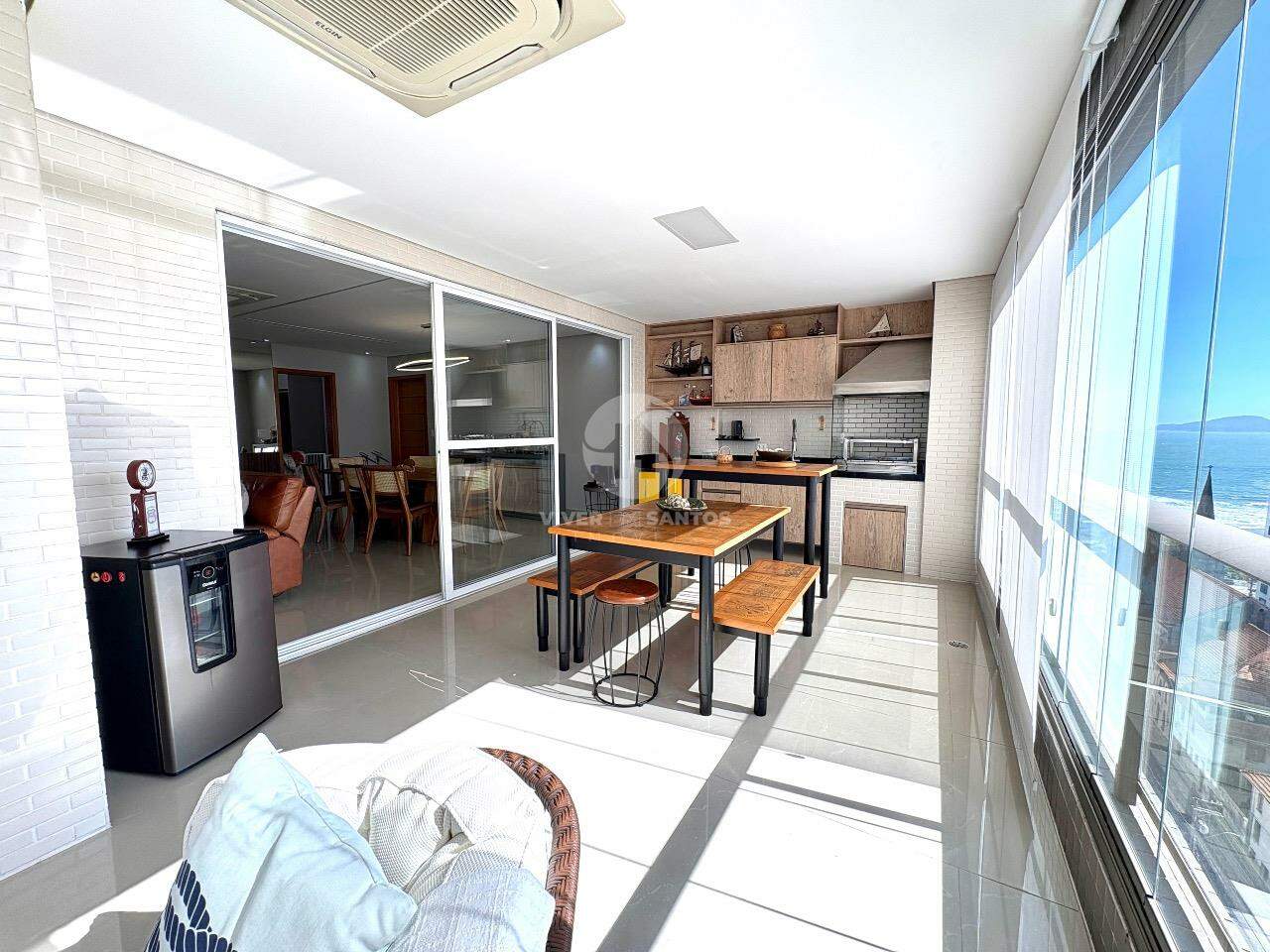 Apartamento de 210 m² com 3 suítes, 4 vagas e lazer completo no Boqueirão, Santos em Boqueirão, Santos — foto 6