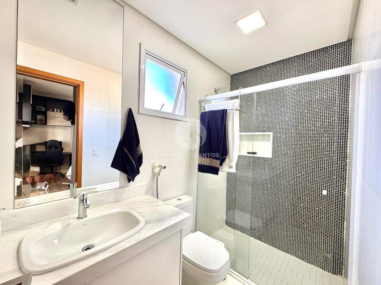 Apartamento de 210 m² com 3 suítes, 4 vagas e lazer completo no Boqueirão, Santos em Boqueirão, Santos — foto 21