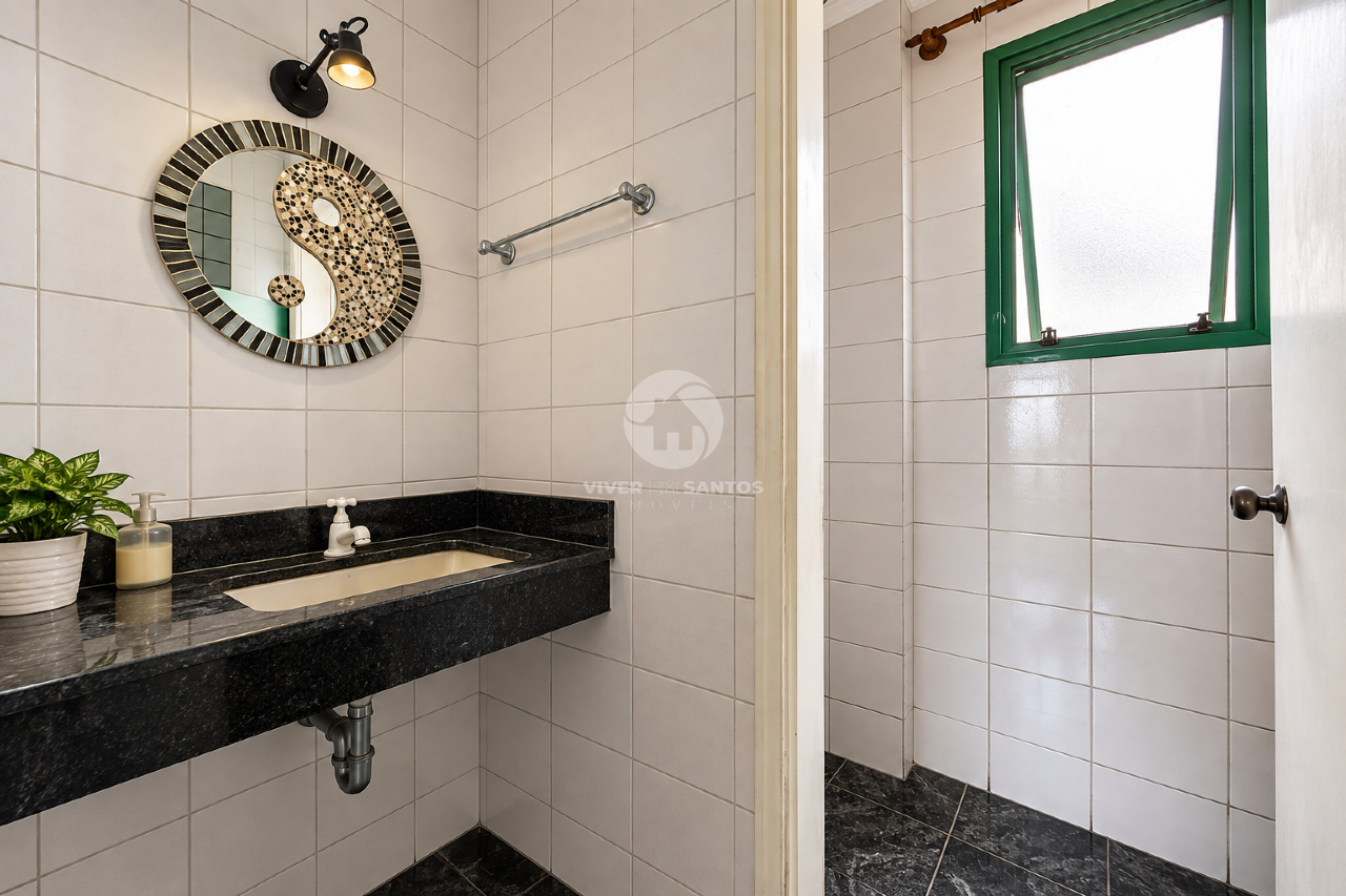 Cobertura 440 m², 4 Dormitórios, 2 Suítes, Piscina, Churrasqueira e 4 Vagas no Embaré – Santos/SP em Embaré, Santos — foto 17