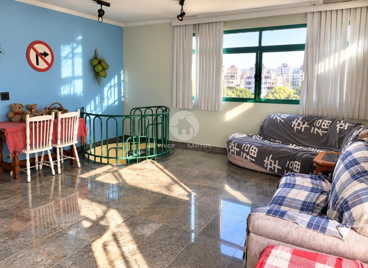 Cobertura 440 m², 4 Dormitórios, 2 Suítes, Piscina, Churrasqueira e 4 Vagas no Embaré – Santos/SP em Embaré, Santos — foto 5