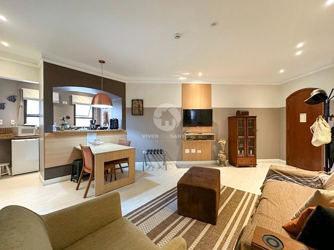 Flat à venda, 1 quarto, 1 vaga, Gonzaga - Santos/SP em Gonzaga, Santos — foto 2