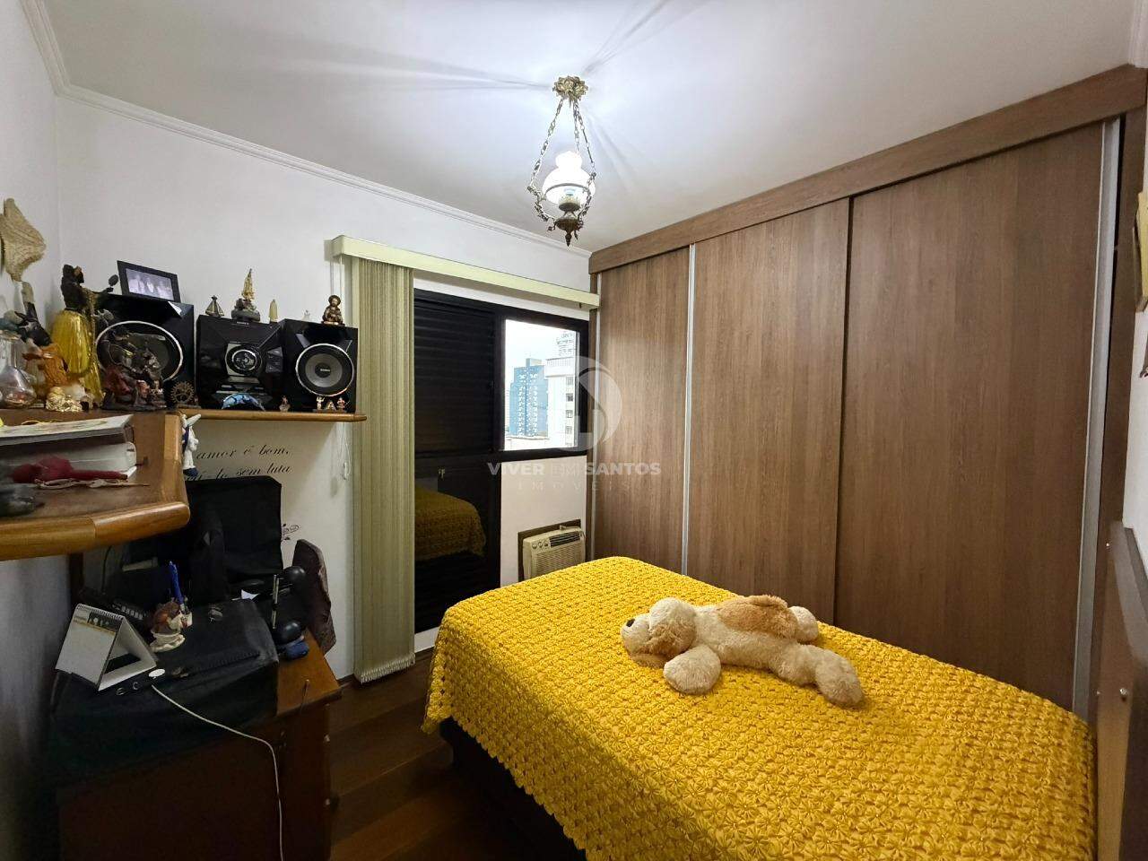 Apartamento de Frente, 3 Dormitórios, Suíte, Vista Livre e 2 Vagas no Embaré – Santos/SP em Embaré, Santos — foto 13