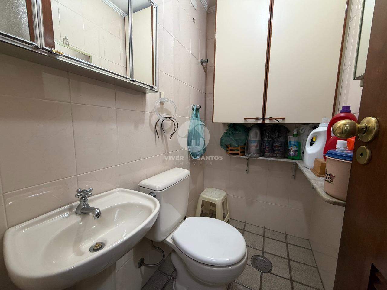 Apartamento de Frente, 3 Dormitórios, Suíte, Vista Livre e 2 Vagas no Embaré – Santos/SP em Embaré, Santos — foto 24