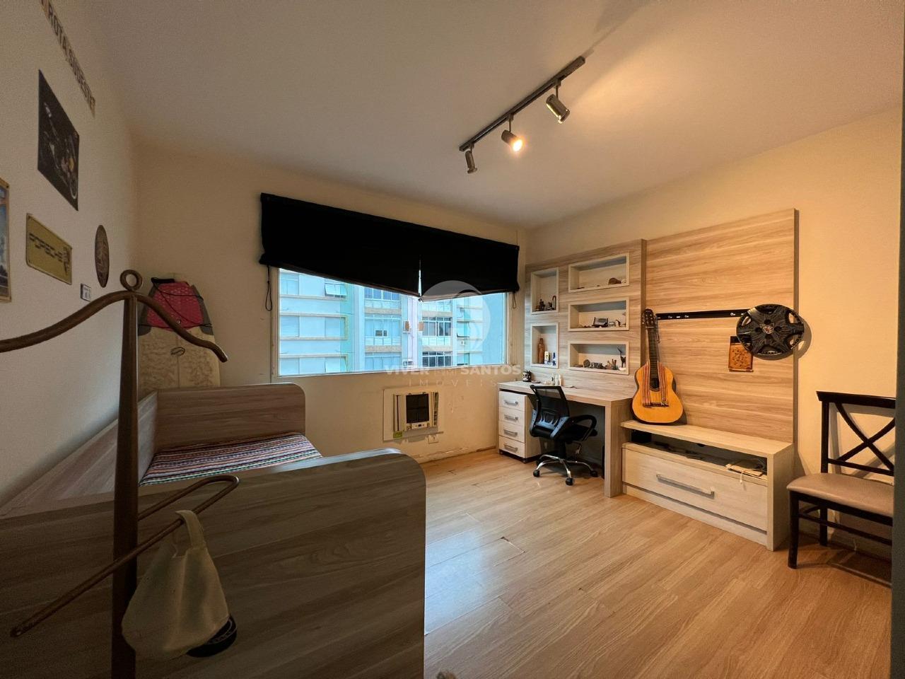 Apartamento com 4 quartos na quadra da praia na Ponta da Praia em Ponta da Praia, Santos — foto 13