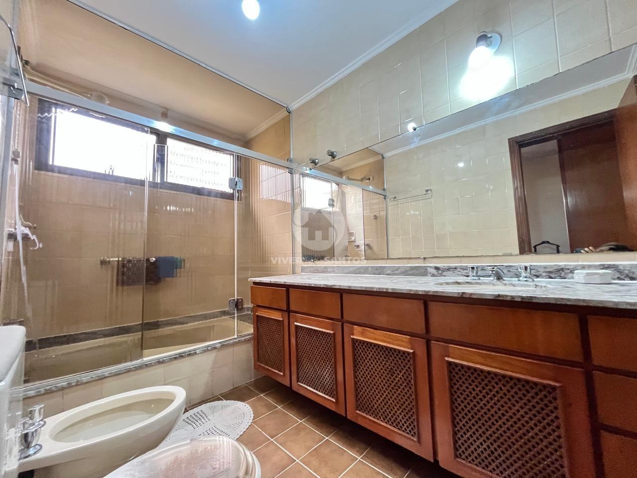 Apartamento pronto para morar no canal 3 -167 m2 -suíte master com clouset e 02 vagas . em Boqueirão, Santos — foto 17